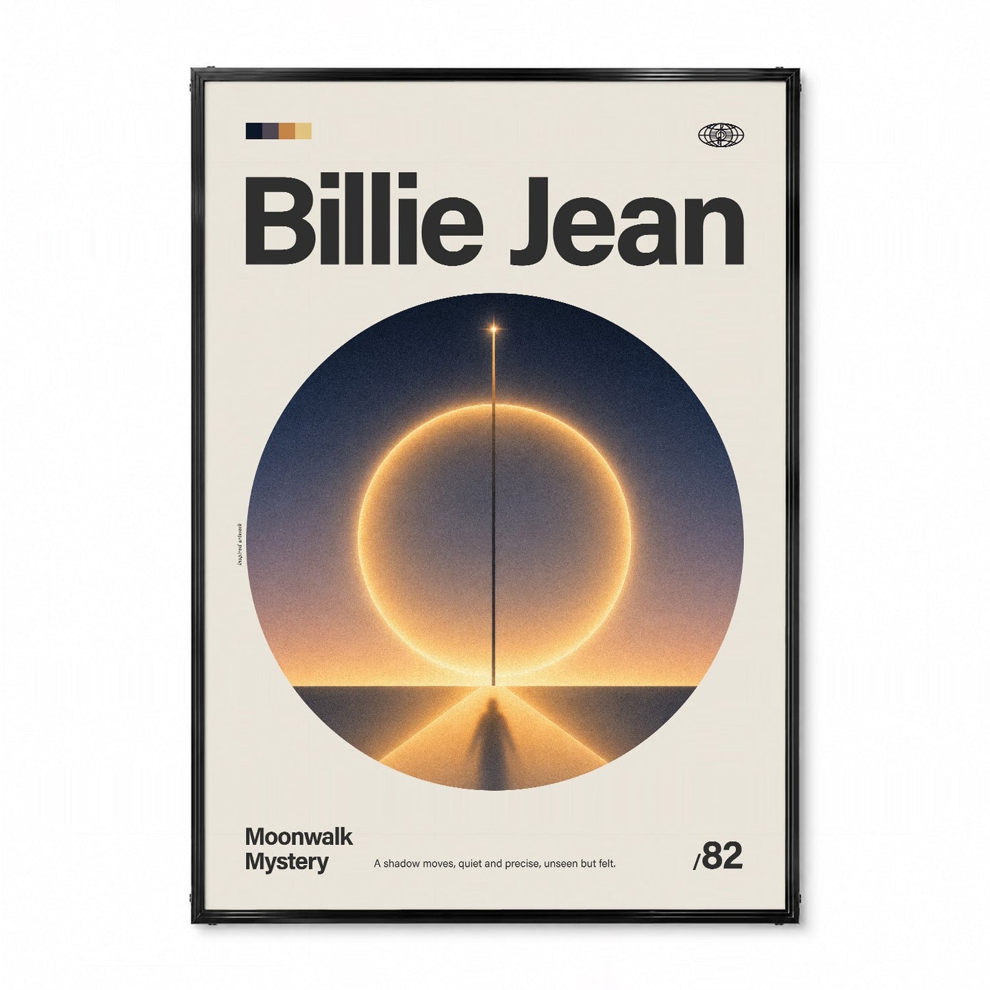 「Billie Jean」音楽インスパイア アートポスター - Ink Jp