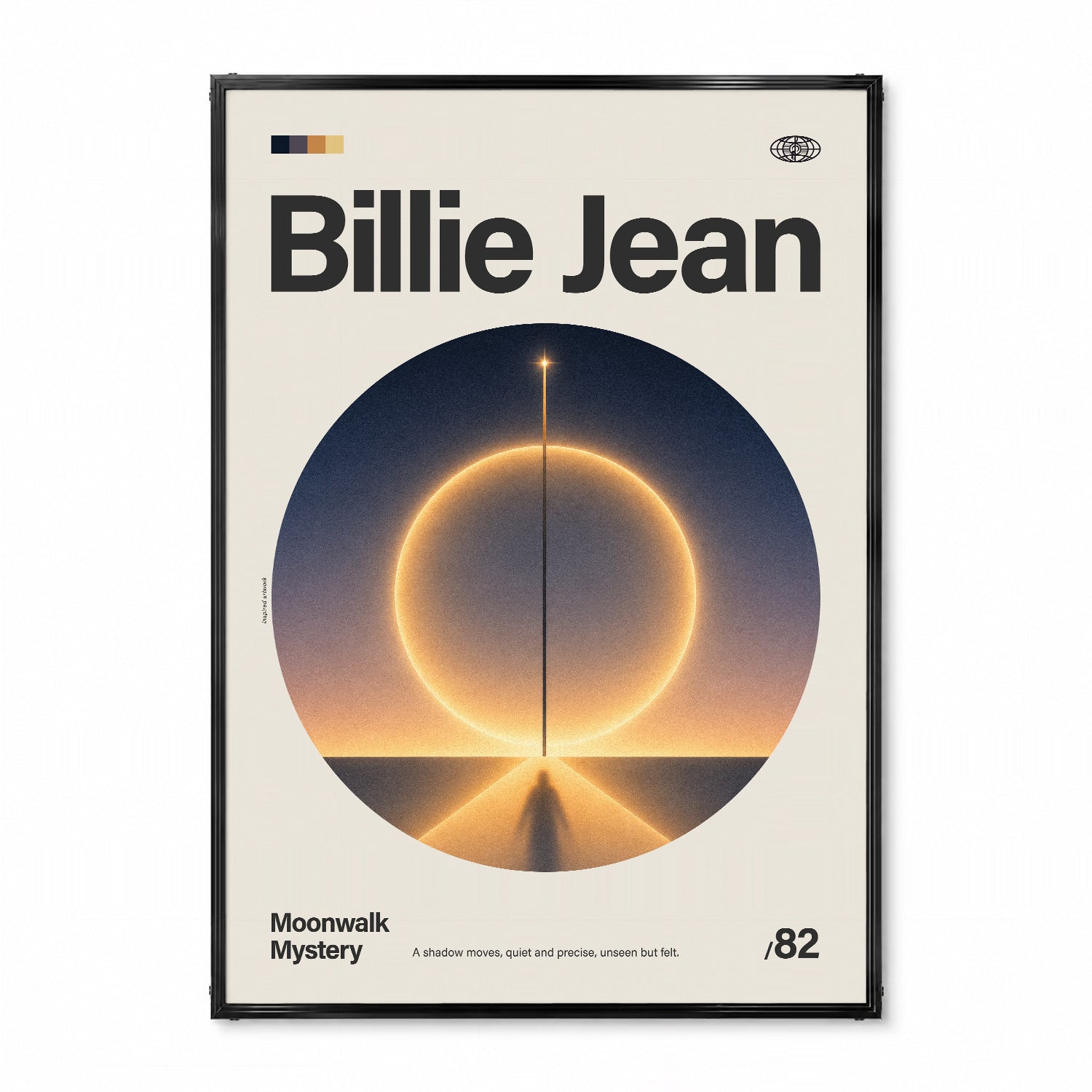 「Billie Jean」音楽インスパイア アートポスター - Ink Jp