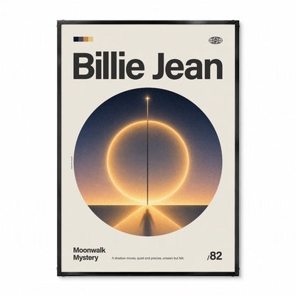 「Billie Jean」音楽インスパイア アートポスター - Ink Jp