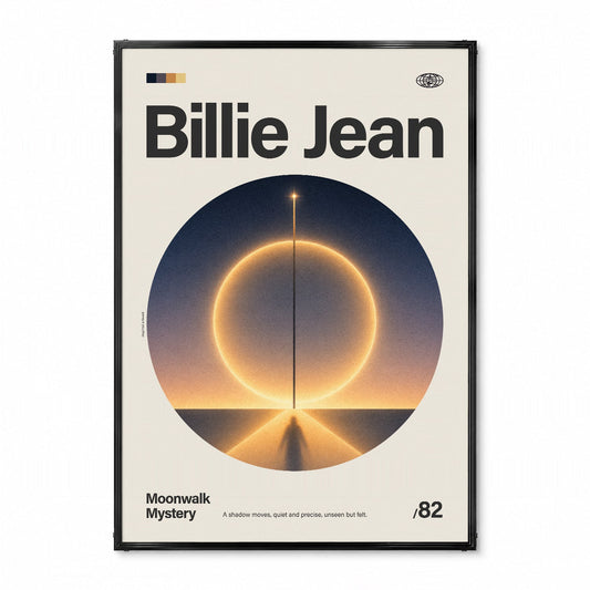 「Billie Jean」音楽インスパイア アートポスター - Ink Jp