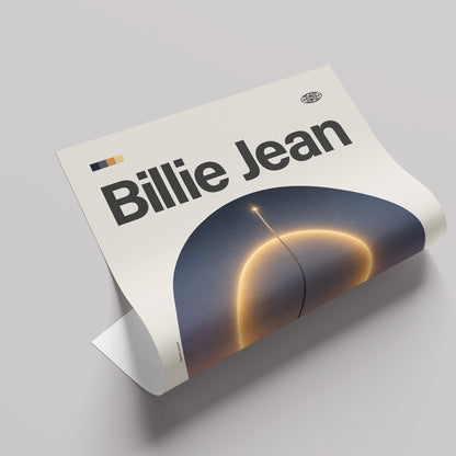 「Billie Jean」音楽インスパイア アートポスター - Ink Jp
