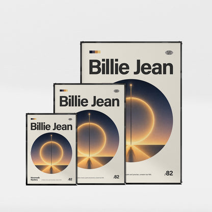 「Billie Jean」音楽インスパイア アートポスター - Ink Jp