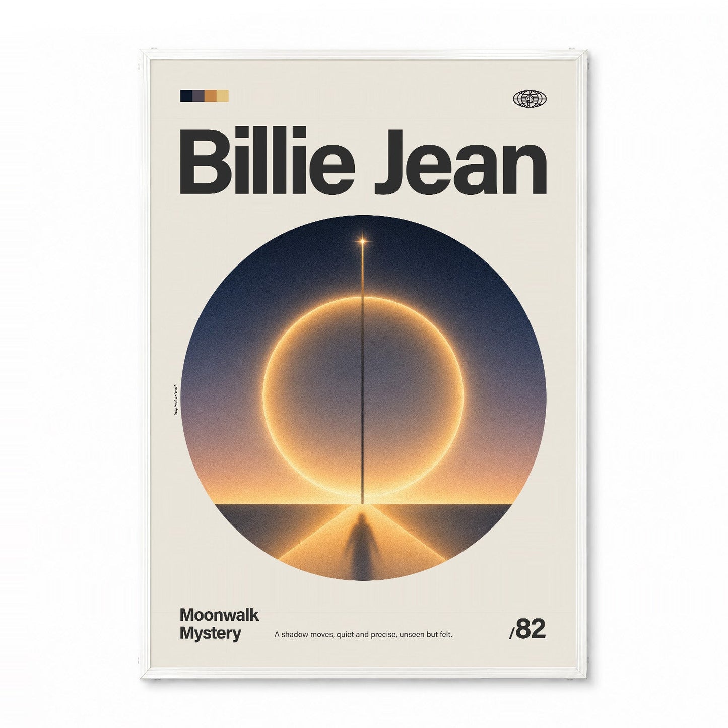「Billie Jean」音楽インスパイア アートポスター - Ink Jp