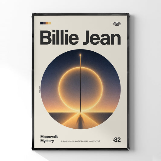 「Billie Jean」音楽インスパイア アートポスター - Ink Jp