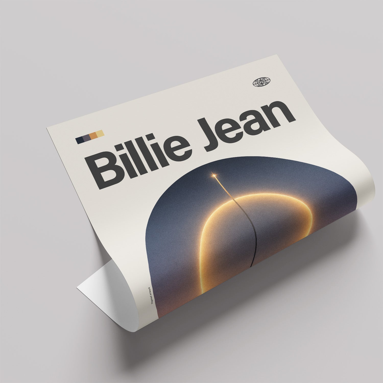 「Billie Jean」音楽インスパイア アートポスター - Ink Jp