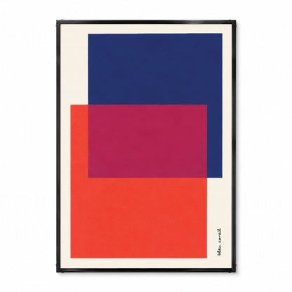 「BLEU CORAIL」カラーブロックポスター - Ink Jp