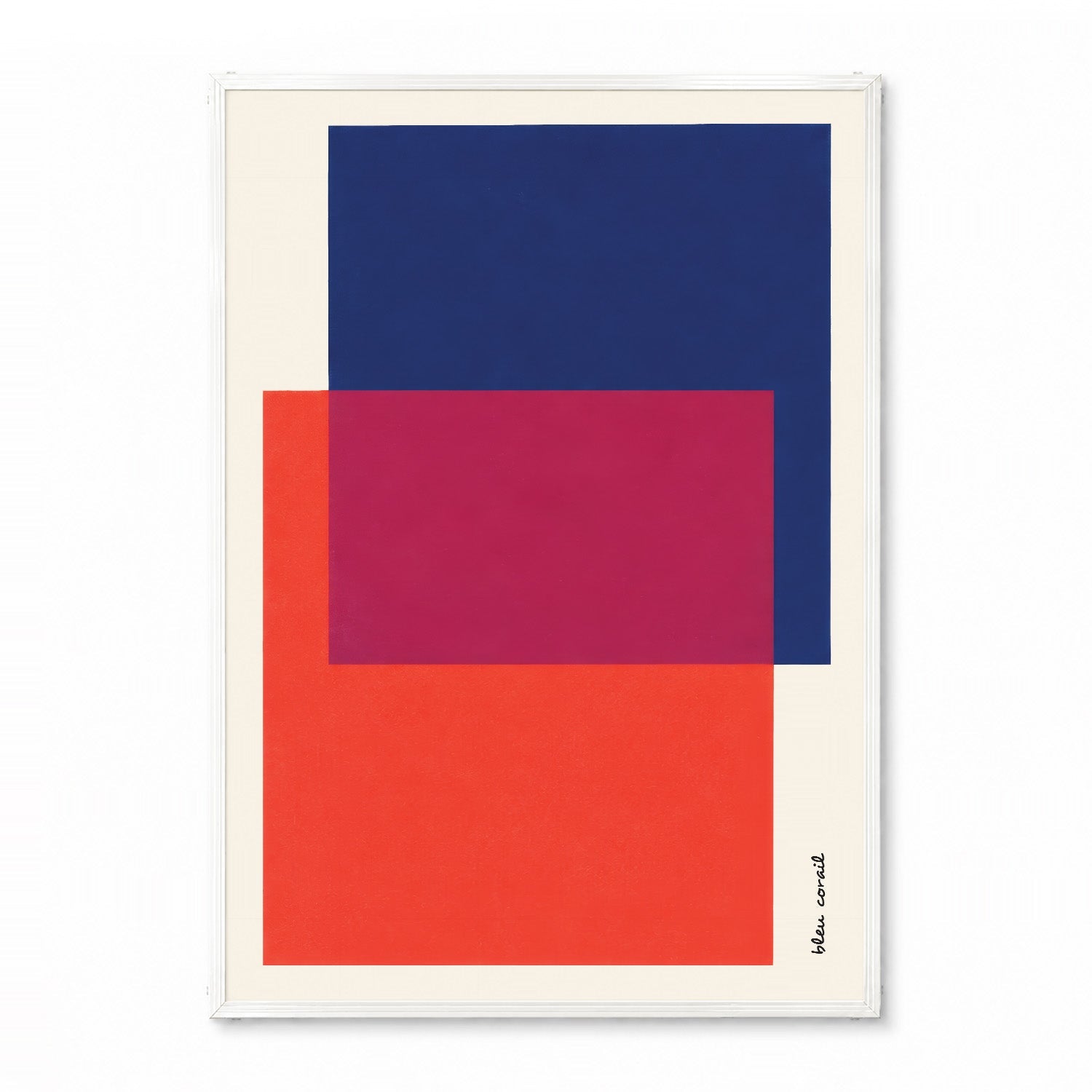 「BLEU CORAIL」カラーブロックポスター - Ink Jp