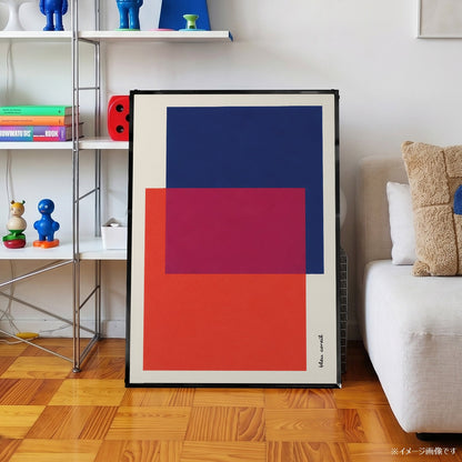「BLEU CORAIL」カラーブロックポスター - Ink Jp