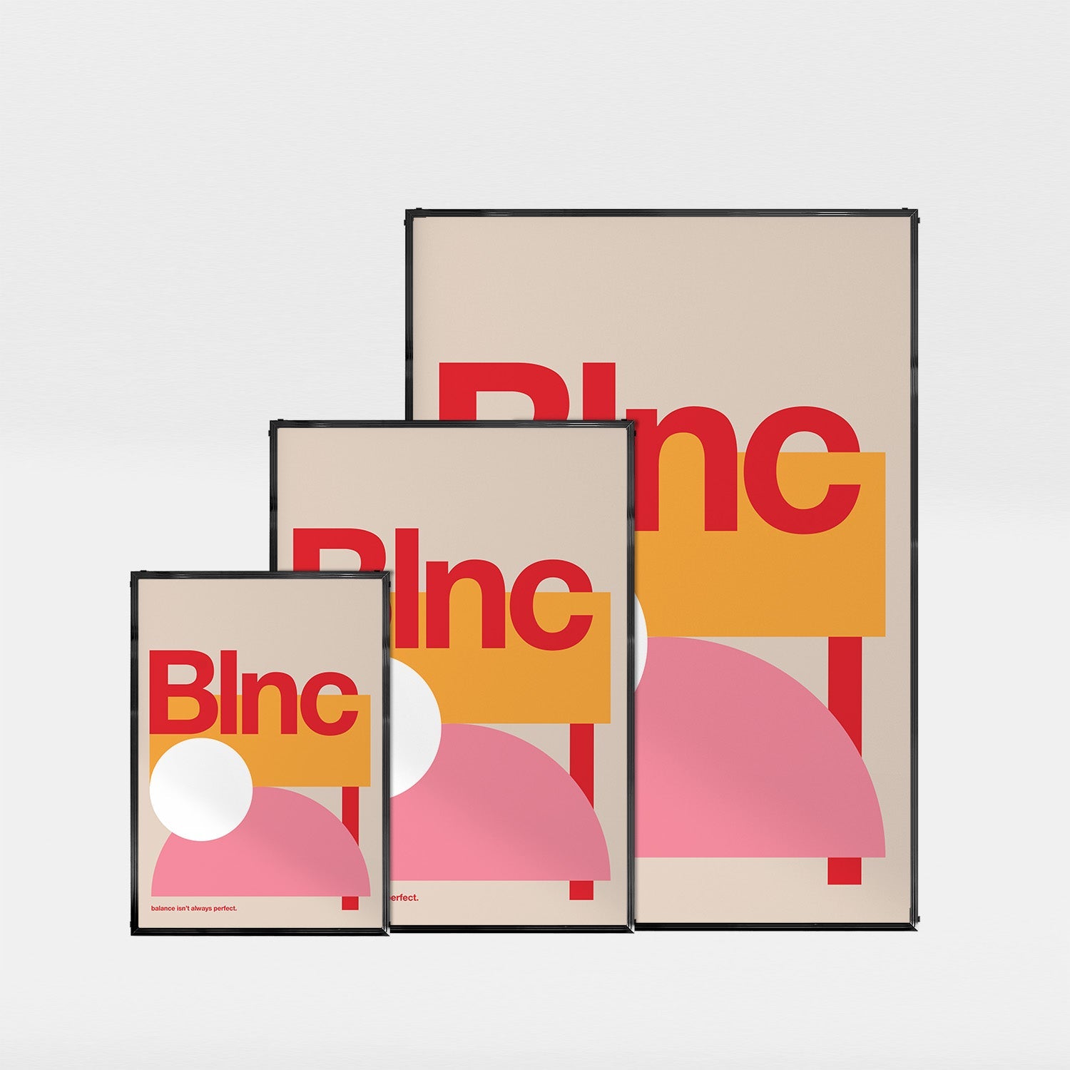 「Blnc」ミニマルグラフィックアートポスター - Ink Jp
