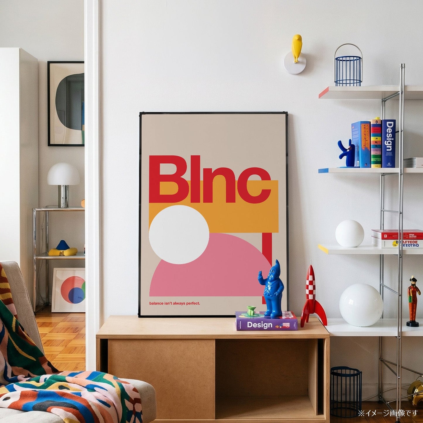 「Blnc」ミニマルグラフィックアートポスター - Ink Jp