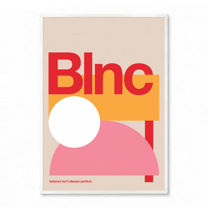 「Blnc」ミニマルグラフィックアートポスター - Ink Jp