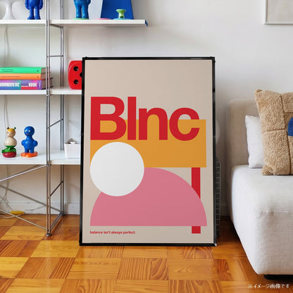 「Blnc」ミニマルグラフィックアートポスター - Ink Jp
