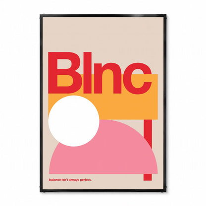「Blnc」ミニマルグラフィックアートポスター - Ink Jp