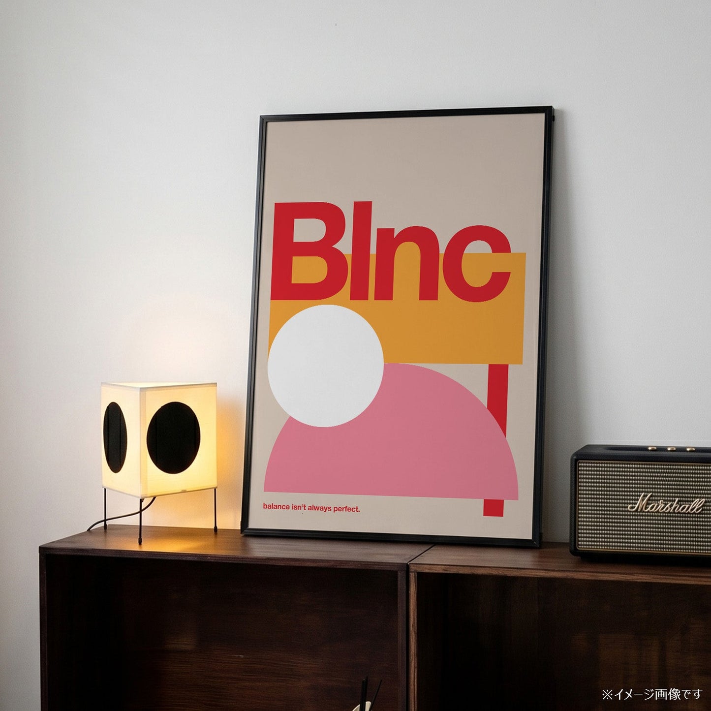 「Blnc」ミニマルグラフィックアートポスター - Ink Jp