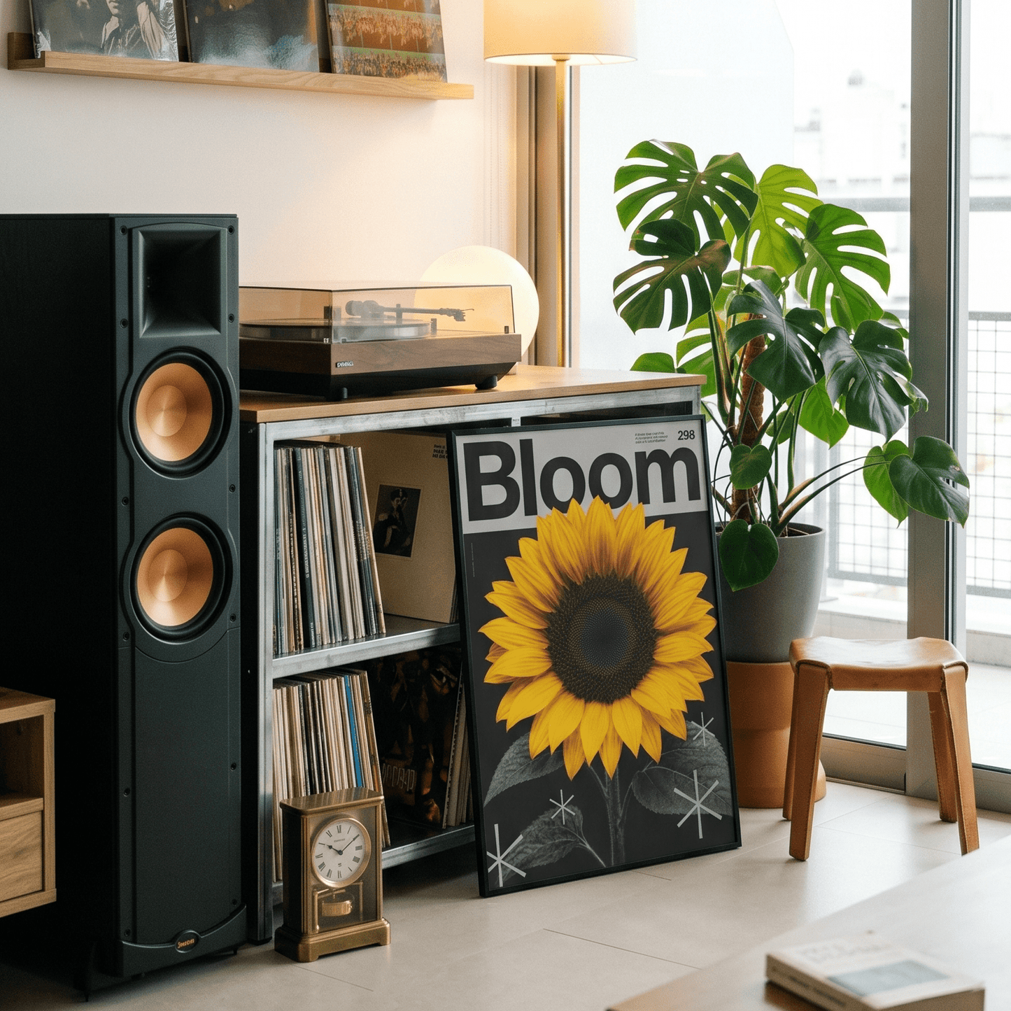 「Bloom」モダングラフィックアートポスター - Ink Jp