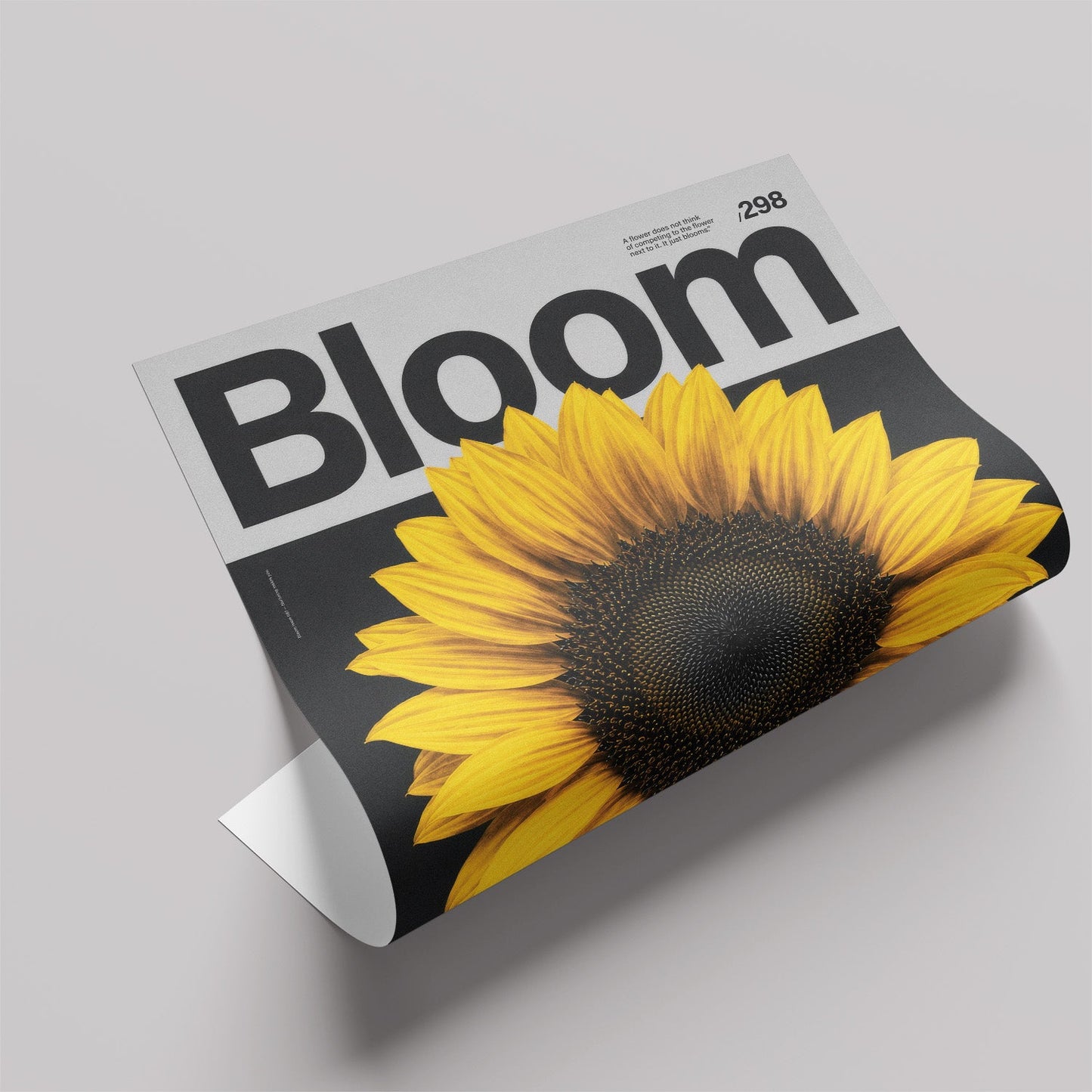 「Bloom」モダングラフィックアートポスター - Ink Jp