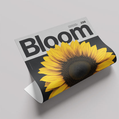 「Bloom」モダングラフィックアートポスター - Ink Jp