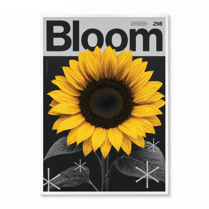 「Bloom」モダングラフィックアートポスター - Ink Jp