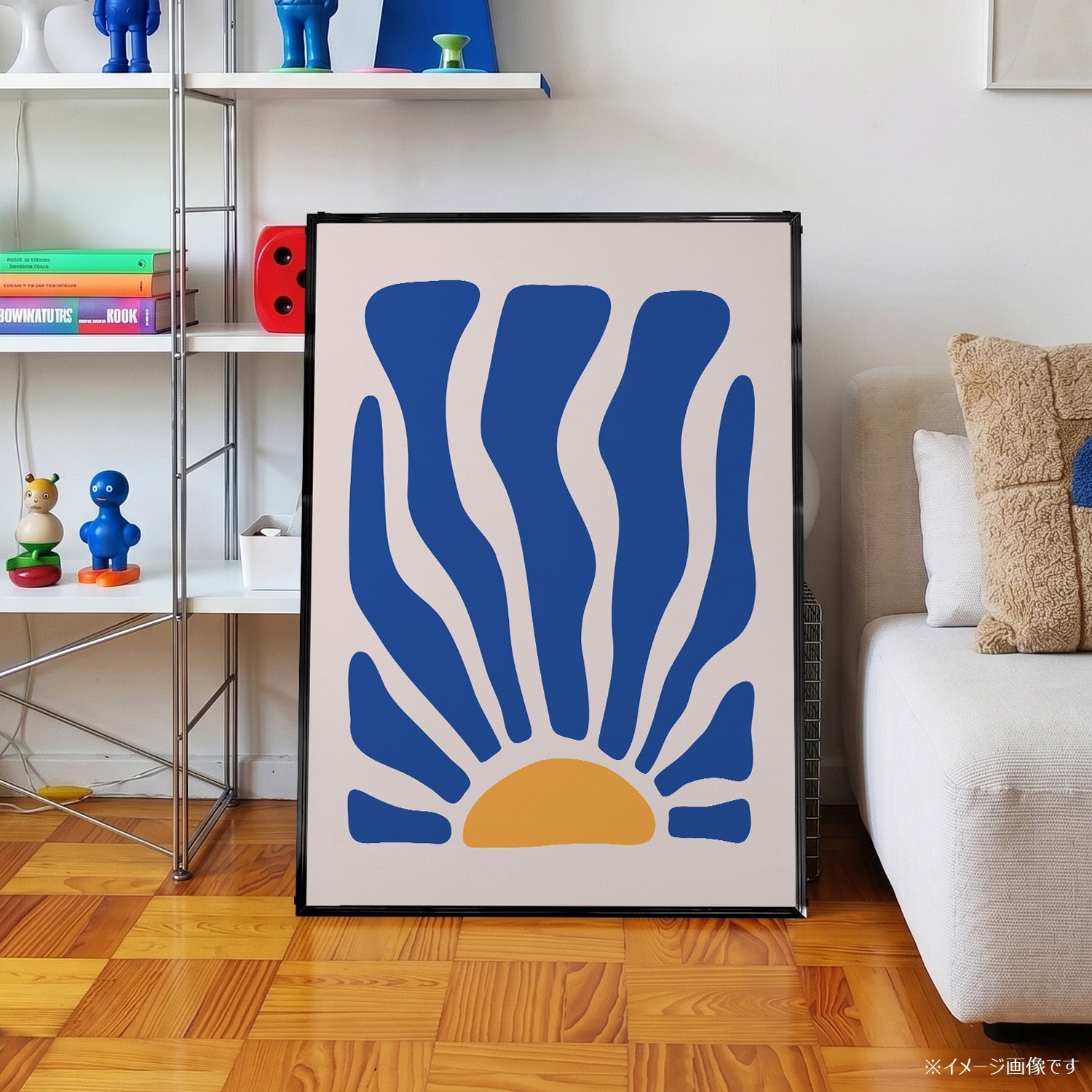 「Blue Coral Sunrise」ボタニカルアートポスター - Ink Jp