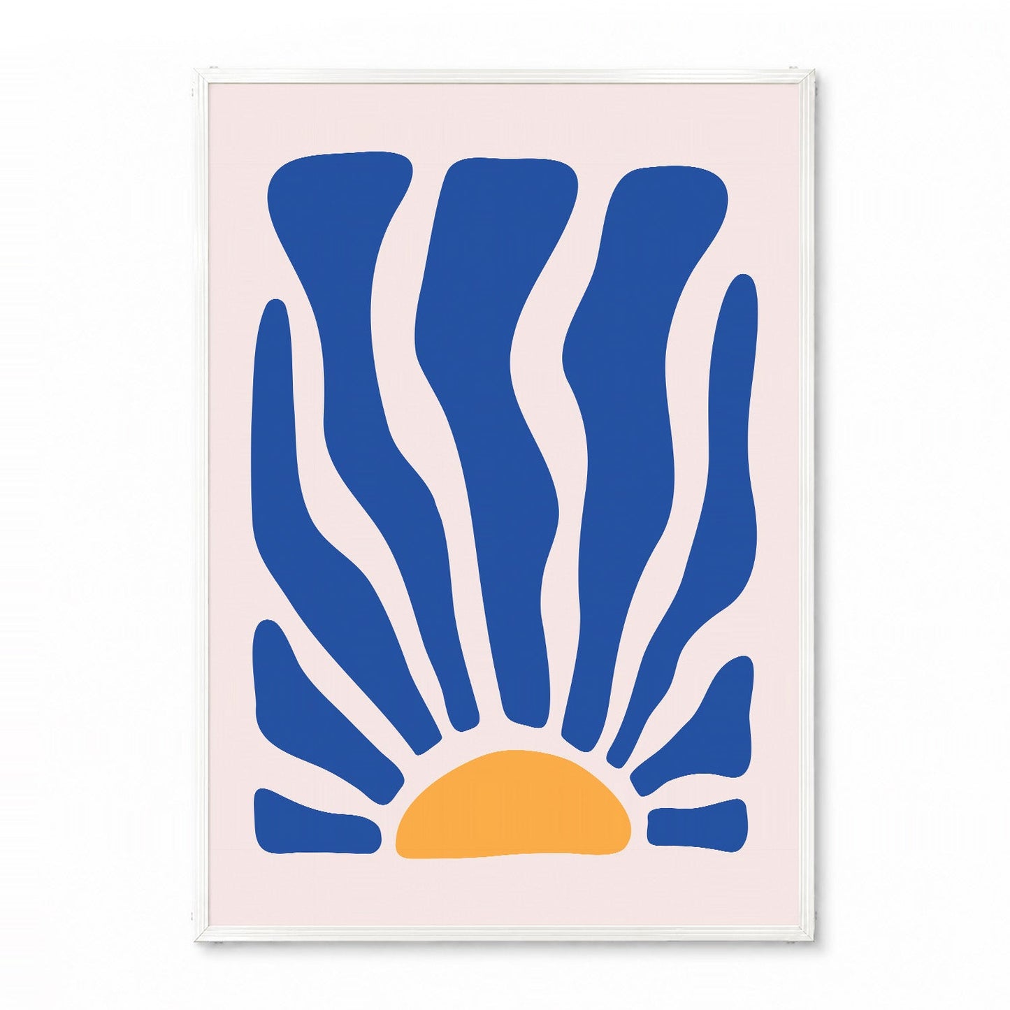 「Blue Coral Sunrise」ボタニカルアートポスター - Ink Jp