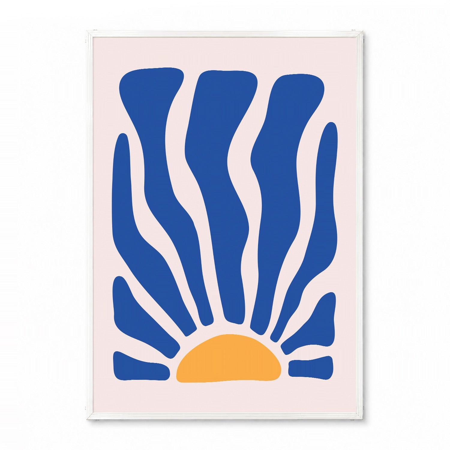 「Blue Coral Sunrise」ボタニカルアートポスター - Ink Jp