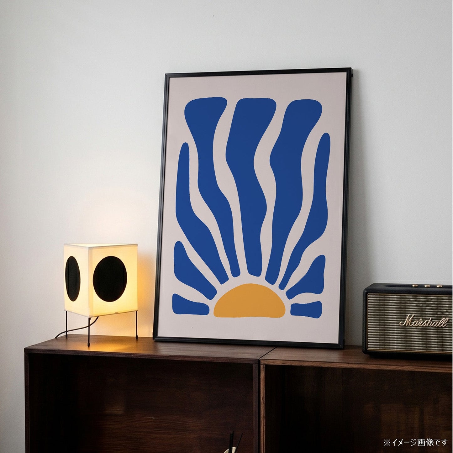 「Blue Coral Sunrise」ボタニカルアートポスター - Ink Jp
