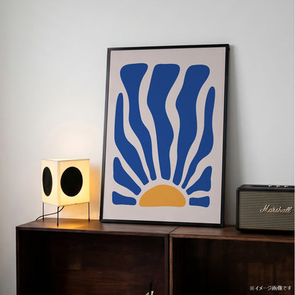 「Blue Coral Sunrise」ボタニカルアートポスター - Ink Jp