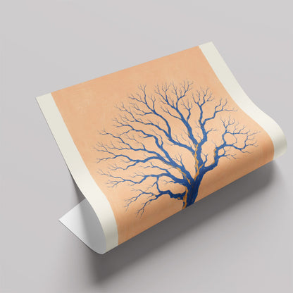 「Blue Tree Roots」ボタニカルアートポスター - Ink Jp