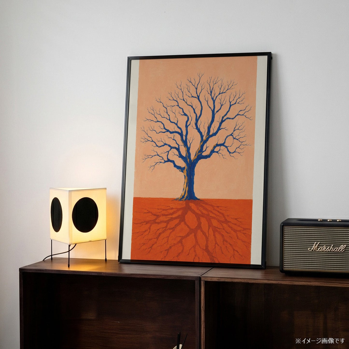 「Blue Tree Roots」ボタニカルアートポスター - Ink Jp