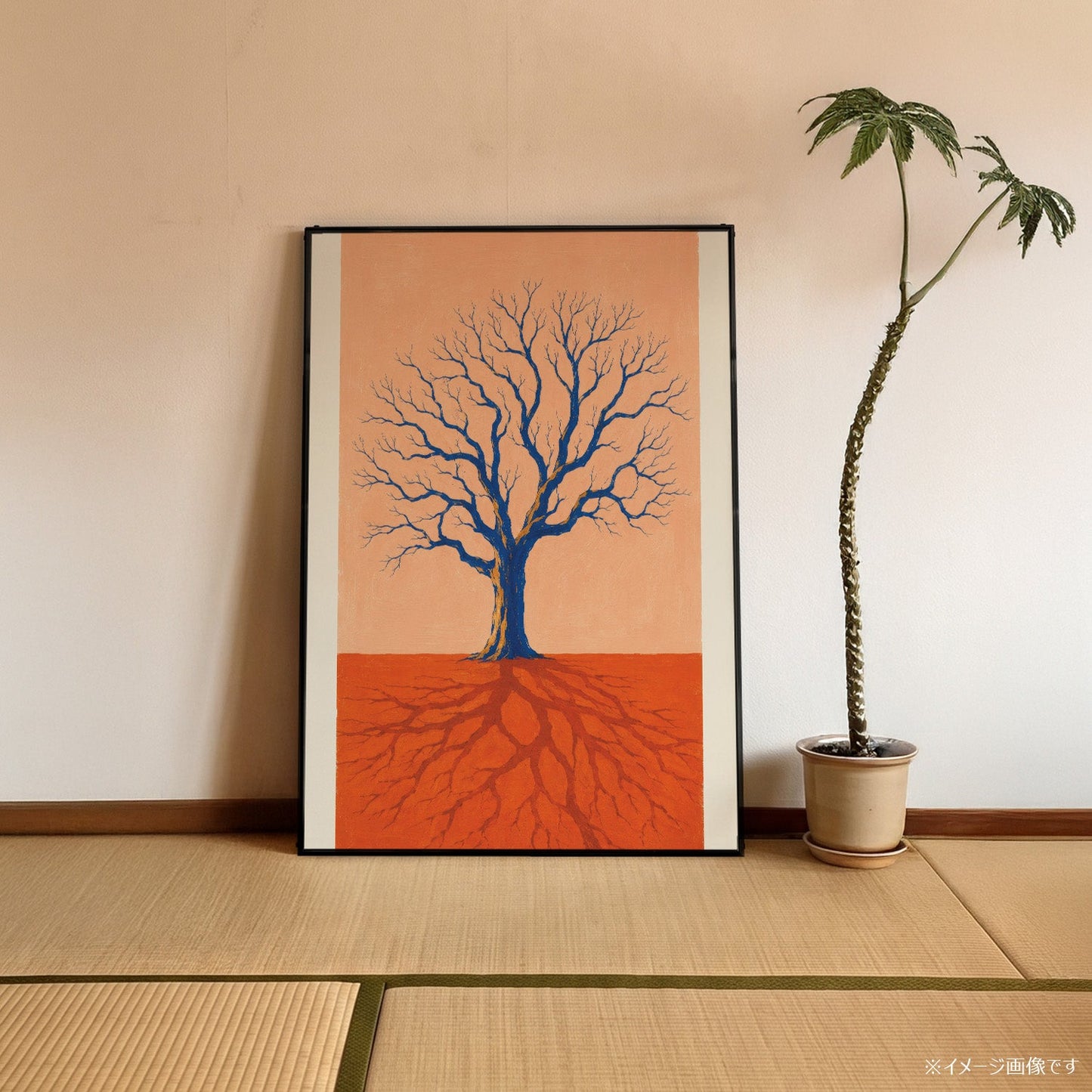 「Blue Tree Roots」ボタニカルアートポスター - Ink Jp