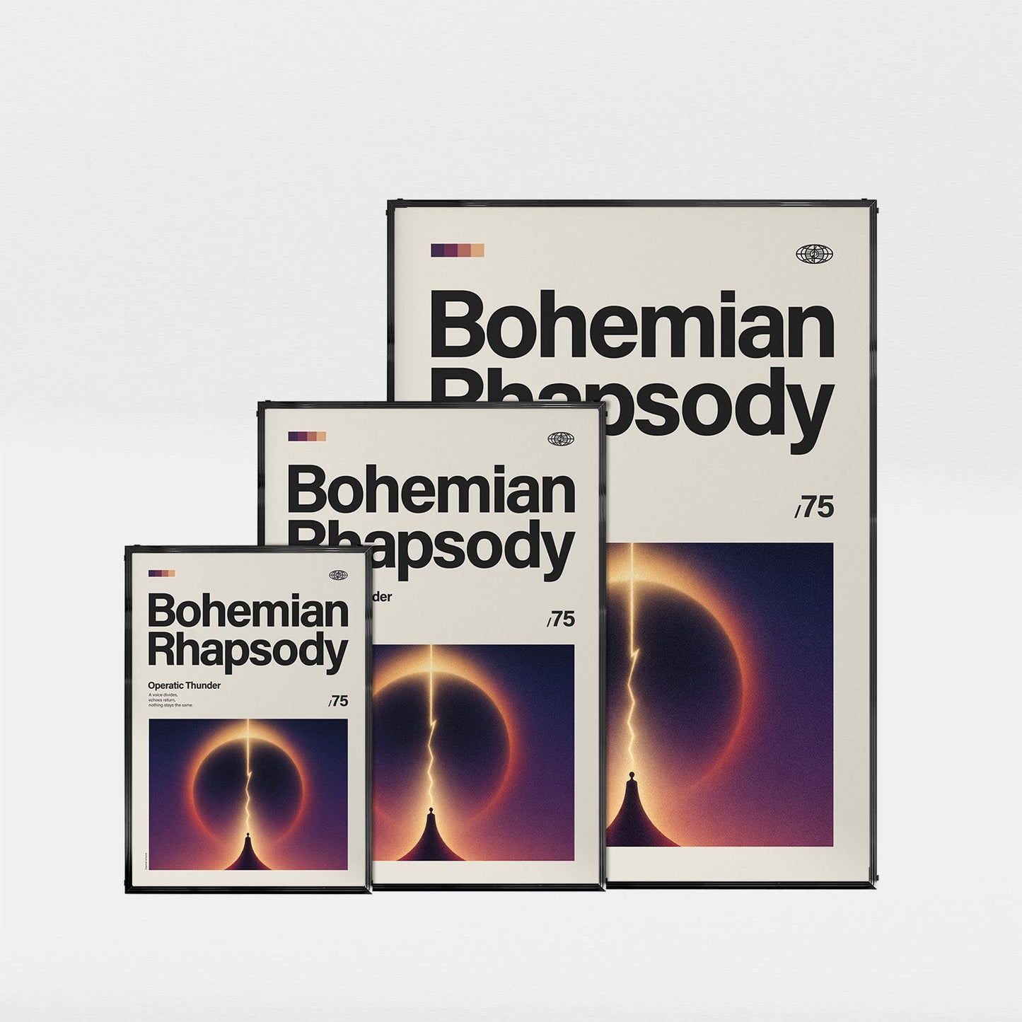 「Bohemian Rhapsody」音楽インスパイア アートポスター - Ink Jp