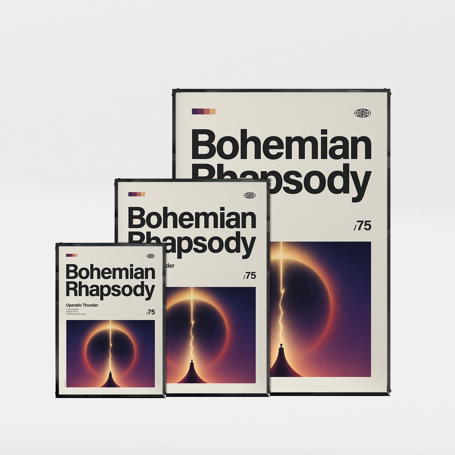 「Bohemian Rhapsody」音楽インスパイア アートポスター - Ink Jp