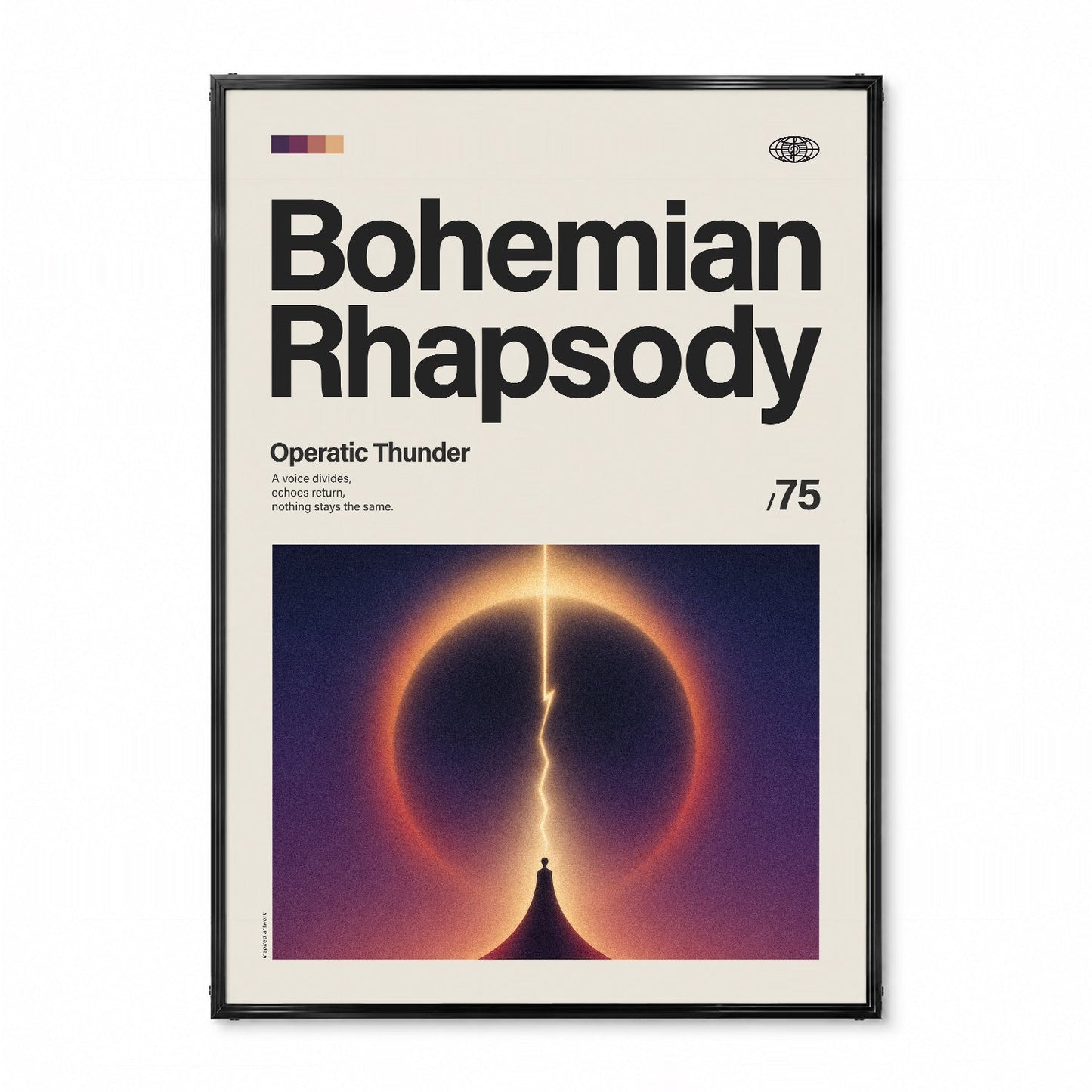 「Bohemian Rhapsody」音楽インスパイア アートポスター - Ink Jp