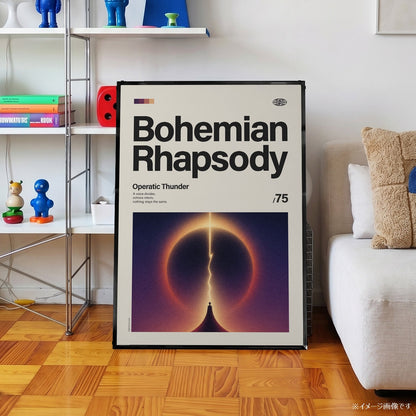 「Bohemian Rhapsody」音楽インスパイア アートポスター - Ink Jp