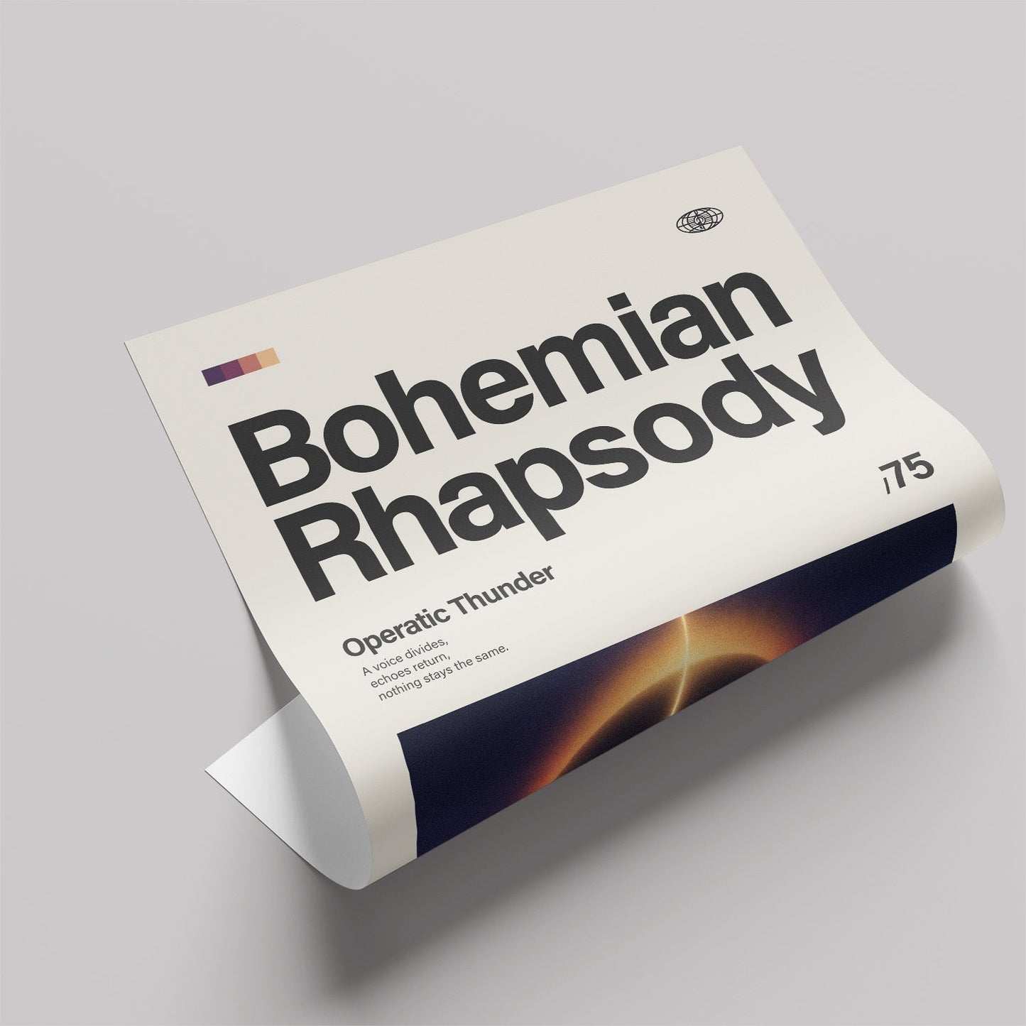 「Bohemian Rhapsody」音楽インスパイア アートポスター - Ink Jp