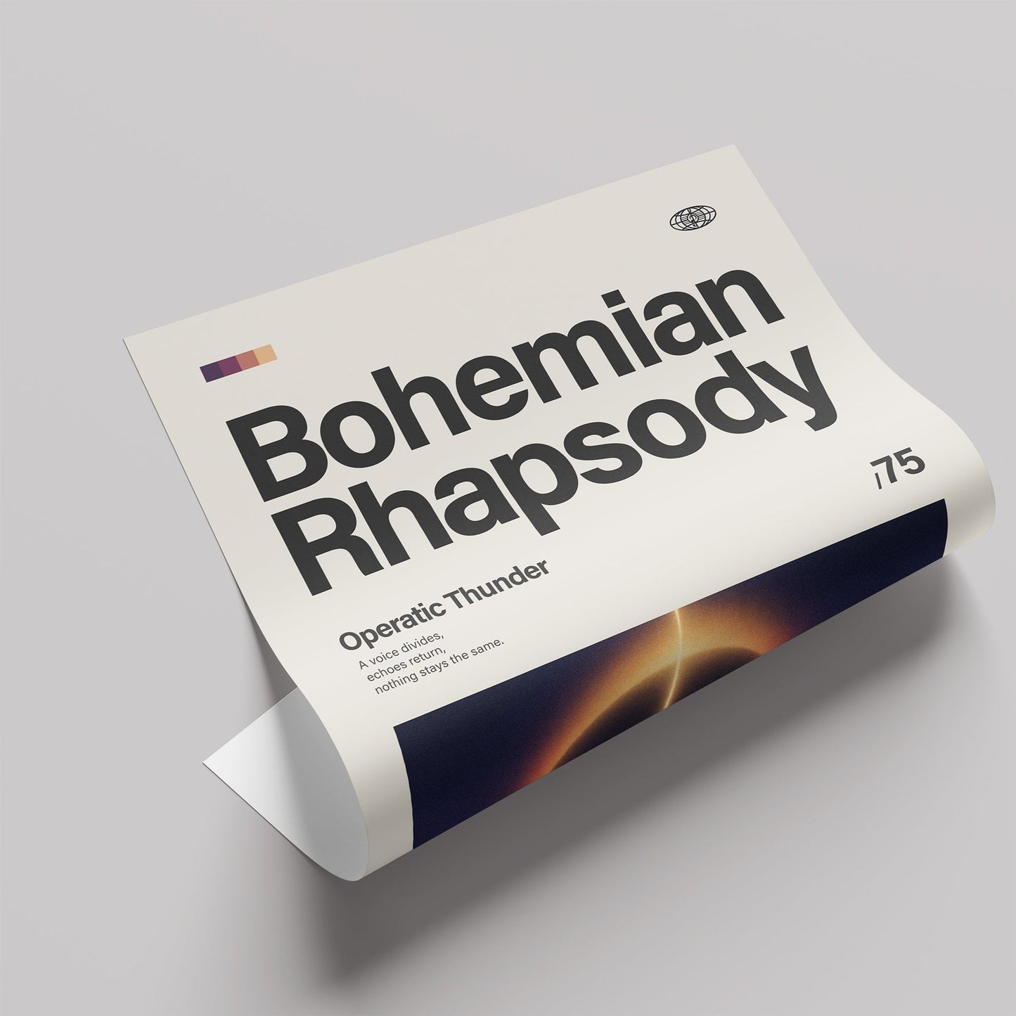 「Bohemian Rhapsody」音楽インスパイア アートポスター - Ink Jp