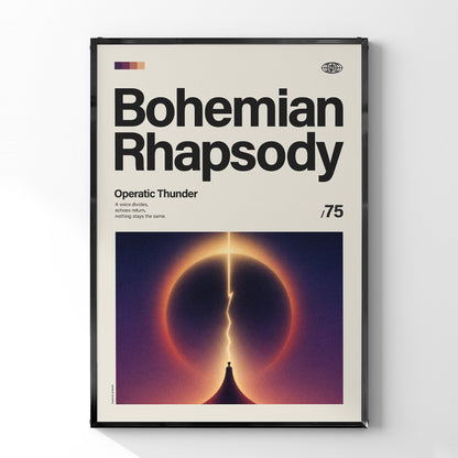 「Bohemian Rhapsody」音楽インスパイア アートポスター - Ink Jp
