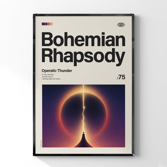 「Bohemian Rhapsody」音楽インスパイア アートポスター - Ink Jp