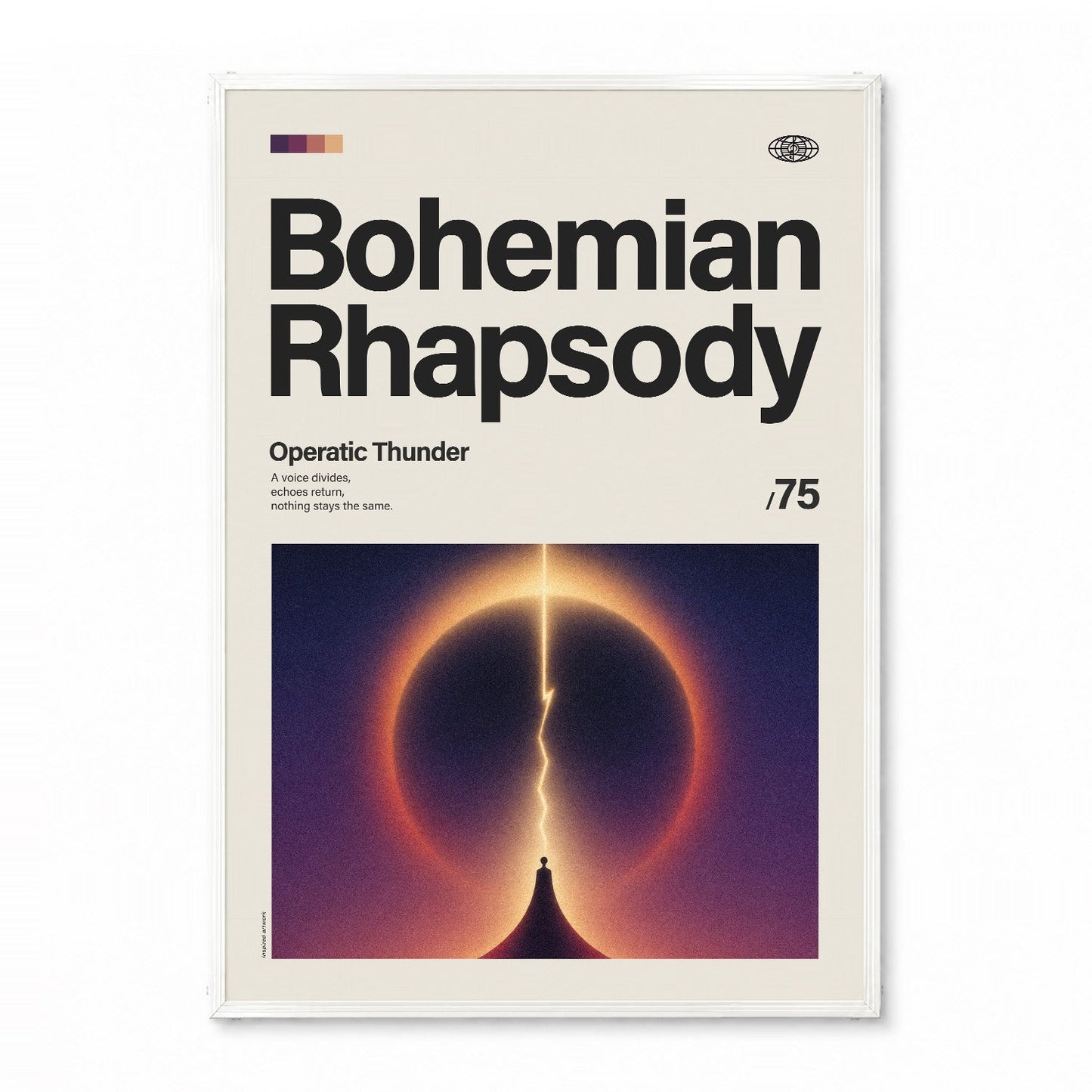 「Bohemian Rhapsody」音楽インスパイア アートポスター - Ink Jp