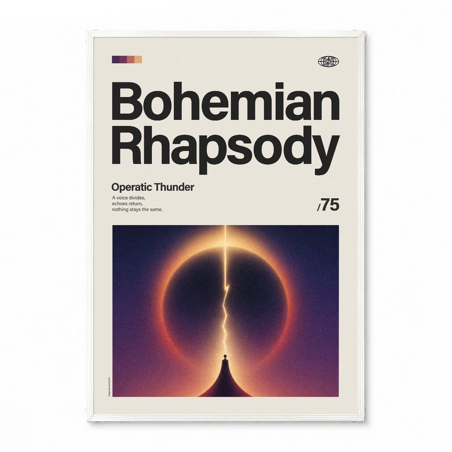 「Bohemian Rhapsody」音楽インスパイア アートポスター - Ink Jp