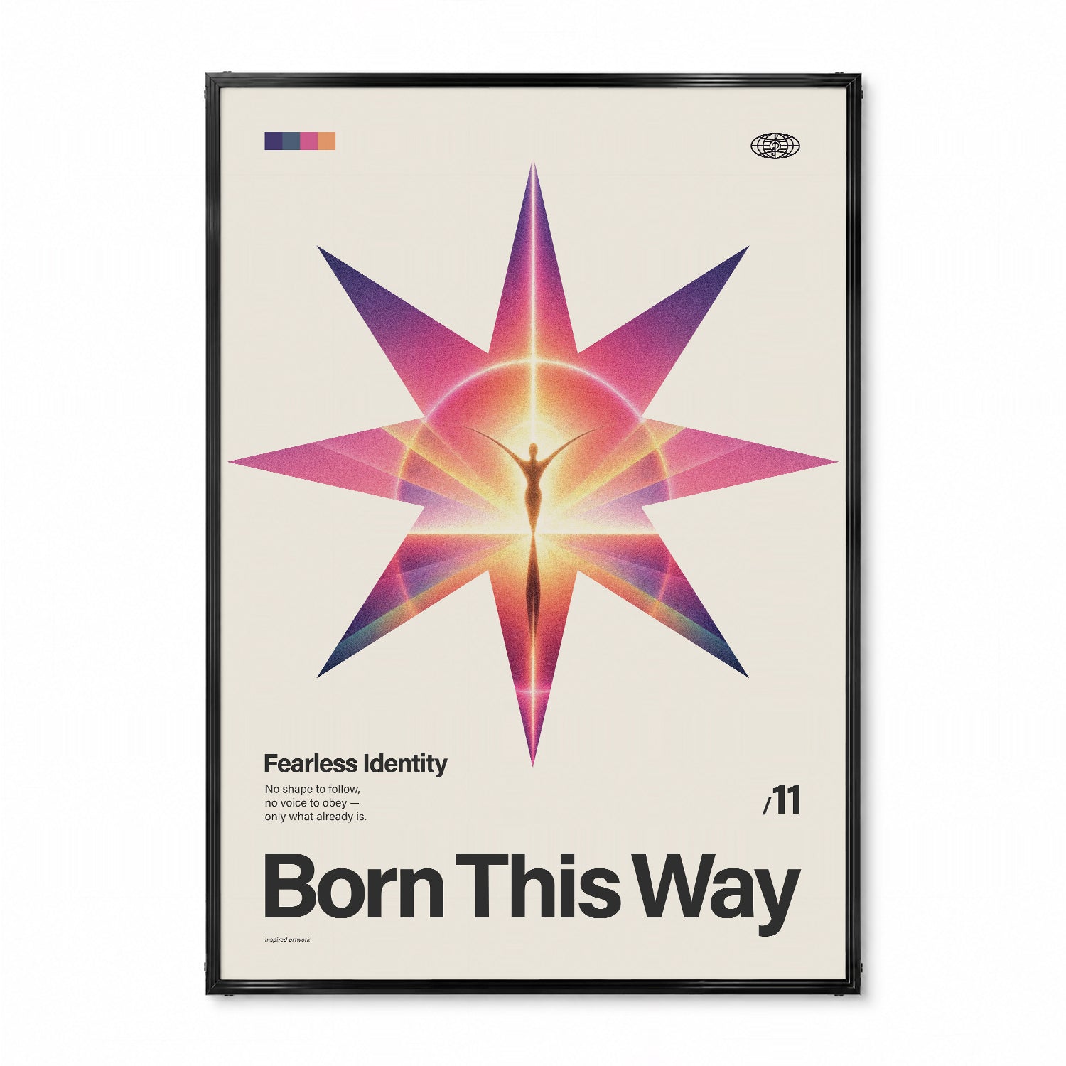 「Born This Way」音楽インスパイア アートポスター - Ink Jp