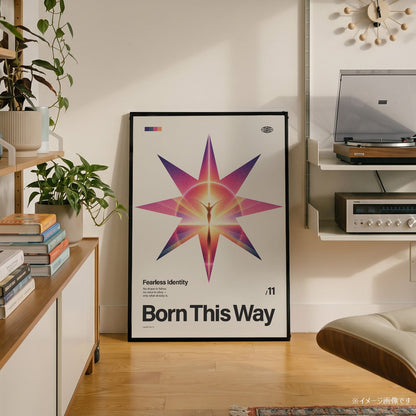 「Born This Way」音楽インスパイア アートポスター - Ink Jp