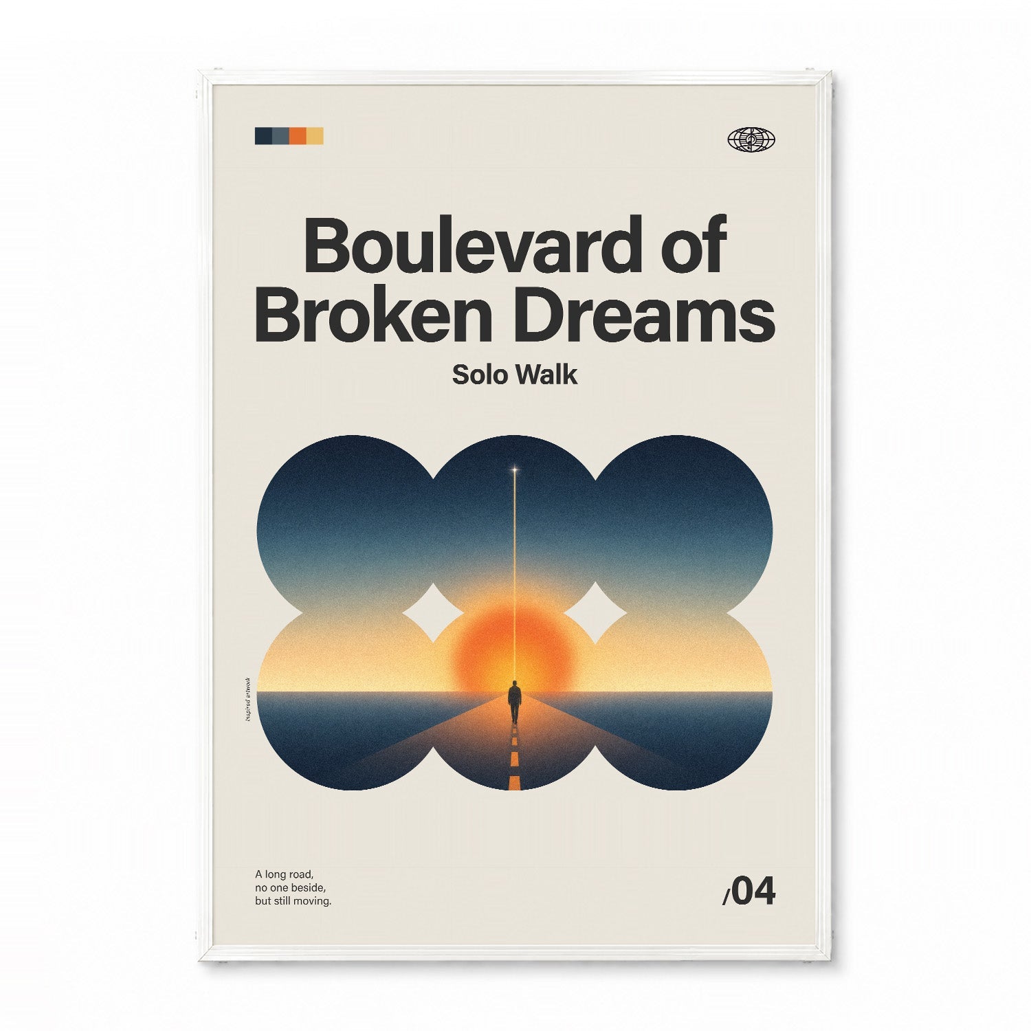「Boulevard of Broken Dreams」音楽インスパイア アートポスター - Ink Jp