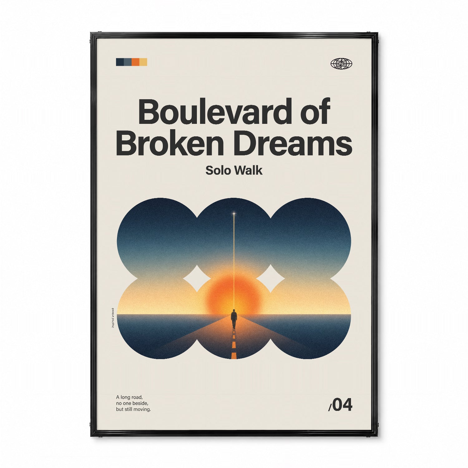 「Boulevard of Broken Dreams」音楽インスパイア アートポスター - Ink Jp