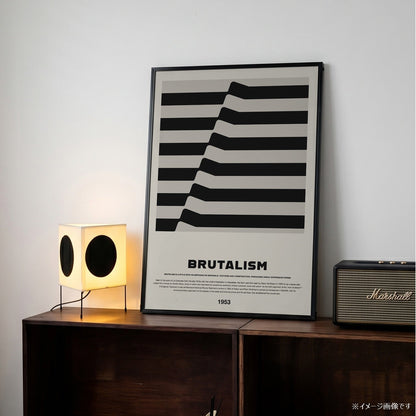 「BRUTALISM 1953」アーキテクチャーデザインポスター - Ink Jp