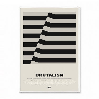 「BRUTALISM 1953」アーキテクチャーデザインポスター - Ink Jp