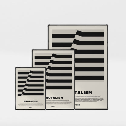 「BRUTALISM 1953」アーキテクチャーデザインポスター - Ink Jp