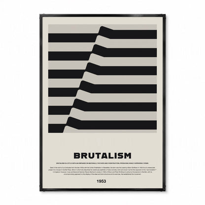 「BRUTALISM 1953」アーキテクチャーデザインポスター - Ink Jp