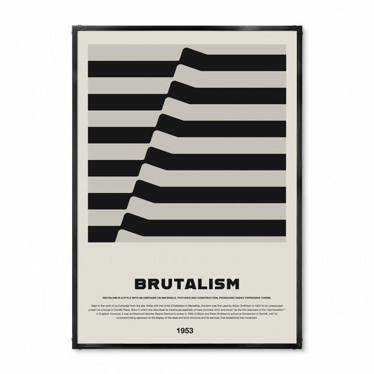 「BRUTALISM 1953」アーキテクチャーデザインポスター - Ink Jp