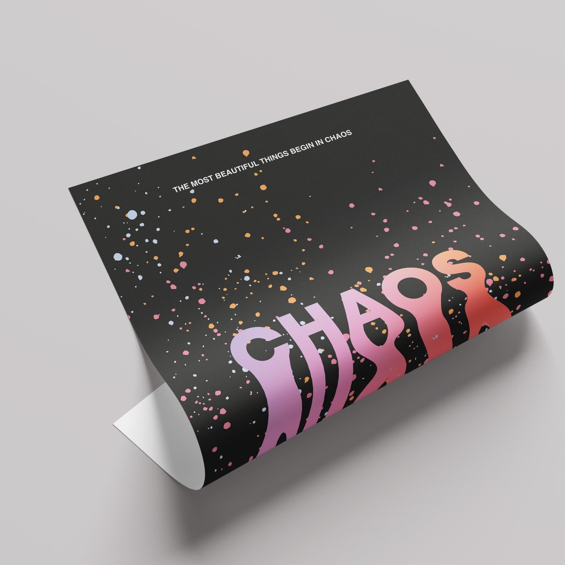レトロスタイルのポスター「CHAOS」 - Ink Jp